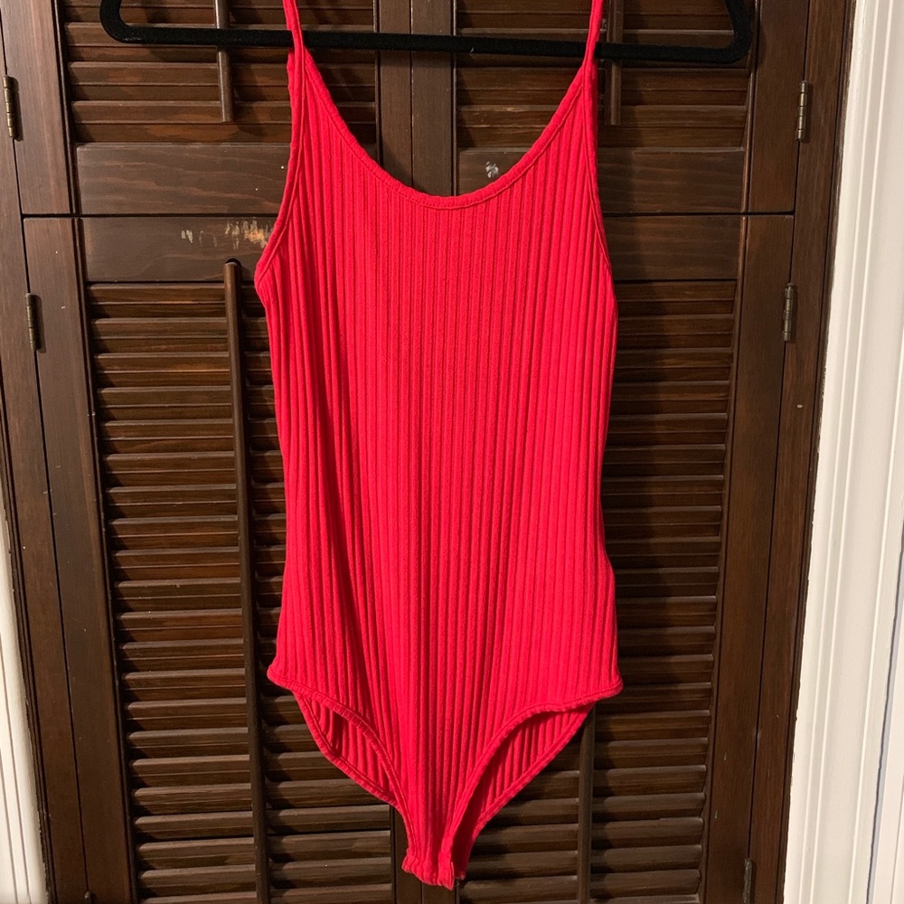 Urban Outfitters Red Bodysuit